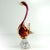 A beautiful decorative Sommerso figurine made of warm-toned glass with light gold accents. It was crafted in Murano. The...
