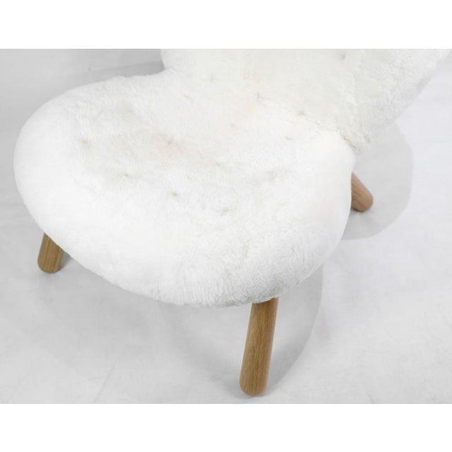 Sheepskin Arctander Chair by Philip Arctander, 1960s For Sale - Image 3 of 15
