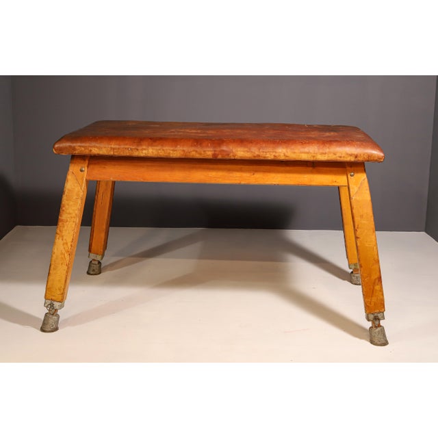 Large Gymnastic Bench, Former Czechoslovakia, 1950s, in Good conditions. Designed 1950 to 1959