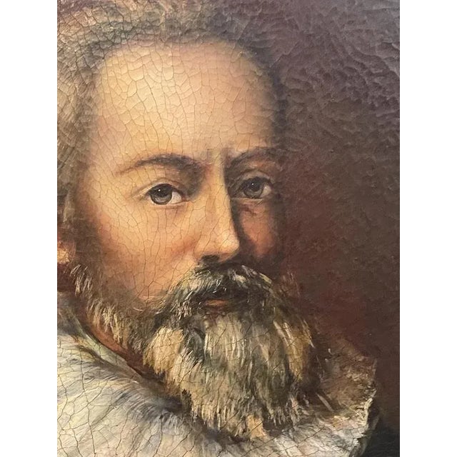 Renzo Tosti, Portrait of Nobelman, 1990s, Oil on Canvas, Framed For Sale - Image 3 of 8