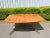 Mid-20th Century Walnut and Brass Dining Table For Sale - Image 9 of 9
