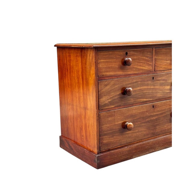 Brown Victorian English Chest of Drawers For Sale - Image 8 of 10