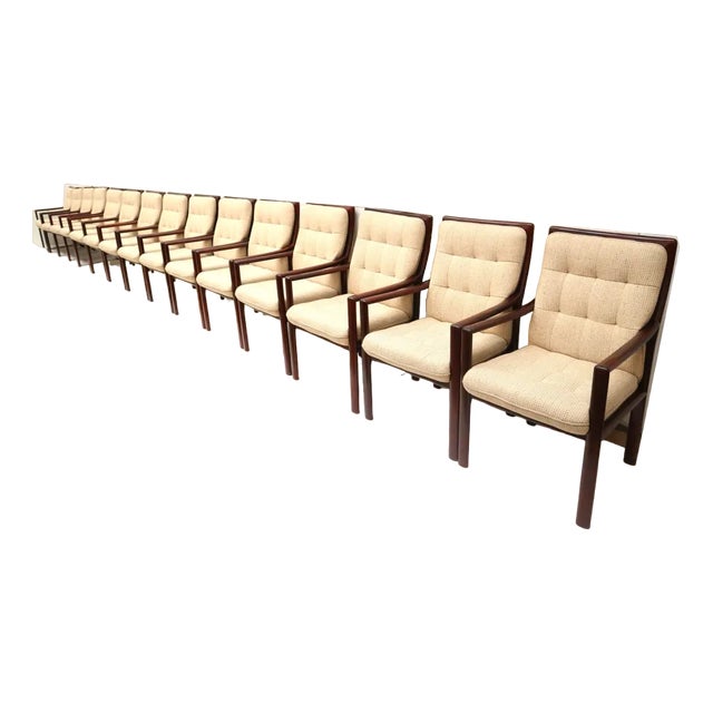 Vintage Armchairs from Lübke, 1970s, Set of 15 For Sale