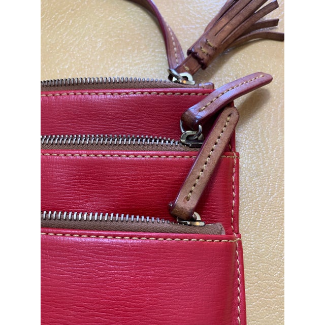 Animal Skin Vintage Dooney & Bourke Triple Zip Crossbody Bag For Sale - Image 7 of 8