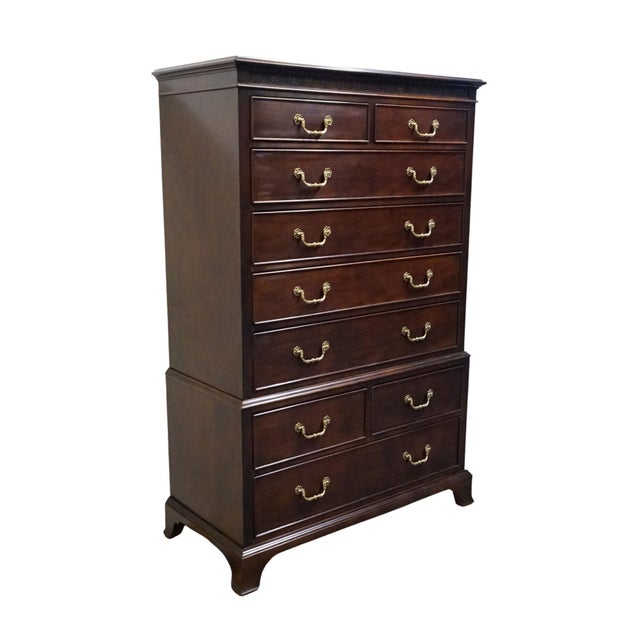 Century Furniture Century Furniture Solid Mahogany Traditional Style 42" Chest on Chest For Sale - Image 4 of 12