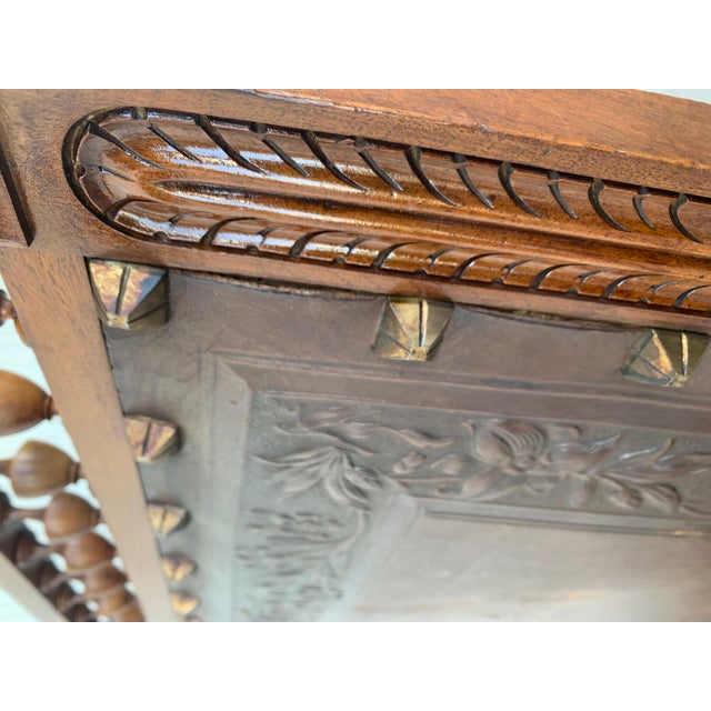 Louis XVI Style Italian Pair of Carved Walnut Armchairs, 1900s For Sale - Image 11 of 18