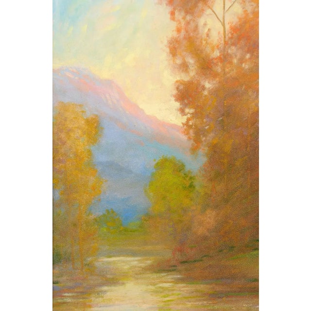 Mid 20th Century A Romantic Landscape Oil Painting For Sale - Image 5 of 7