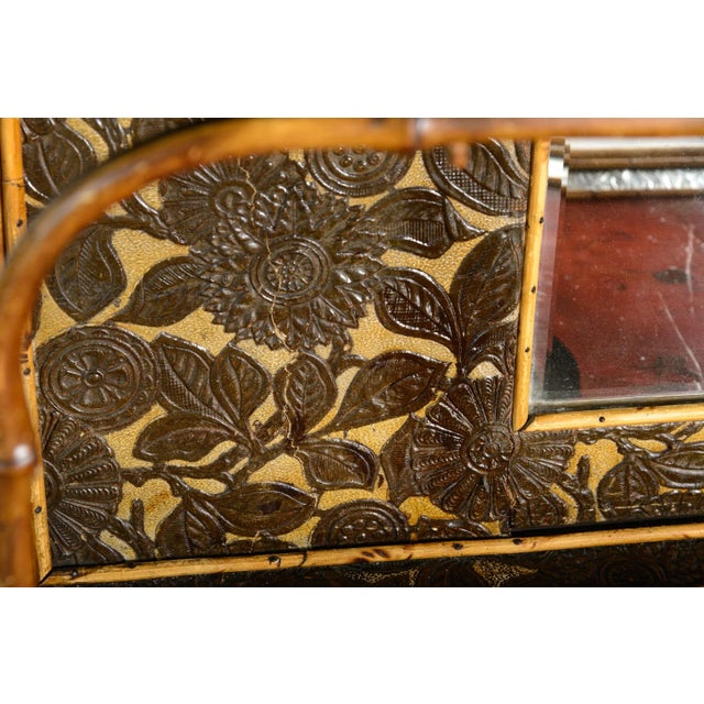 19Th. Century French Bamboo & Lacquer Cabinet Etagere For Sale - Image 17 of 17