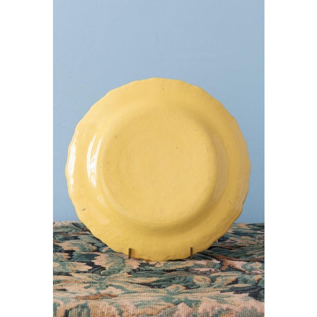 Marseille Faience Yellow Floral Plates, 1760, Set of 3 For Sale - Image 10 of 14