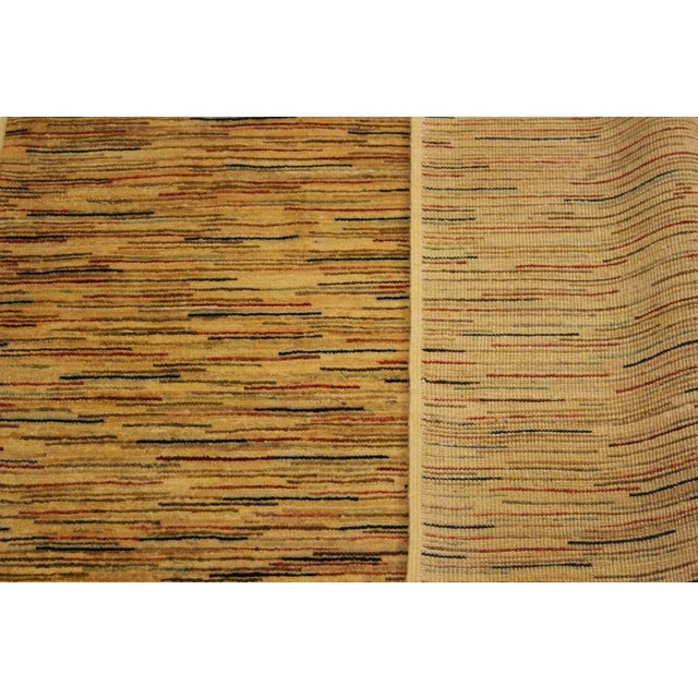 Beige 1990s Boho Chic Gabbeh Beige/Rust Wool Rug - 3'10" X 5'9" For Sale - Image 8 of 9
