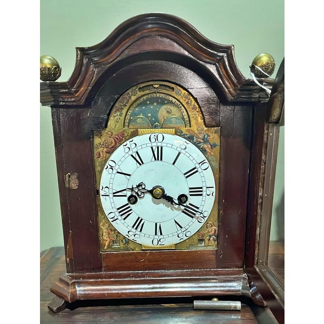 Dutch Table Clock from J. P. Kroese Amsterdam, 1740s For Sale - Image 10 of 12