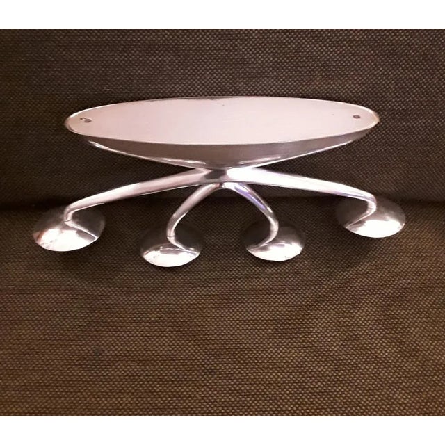 1950s Vintage Ikora Candleholder in Silver-Plated Metal from WMF, 1950s For Sale - Image 5 of 7