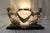 Art Deco Lady Lamp Silvered Bronze Alabaster Shade For Sale - Image 12 of 18