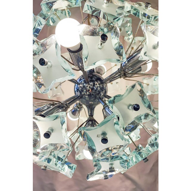 Sputnik Chandelier in Cut Glass from Fontana Arte, 1960 For Sale - Image 10 of 11