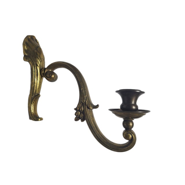Classicist Bronze Wall Lamp, Poland, 1900s For Sale - Image 9 of 9