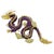 Bochic Dragon "Orient" Ruby & White Zircon Brooch In 18K Gold & Silver For Sale - Image 15 of 18