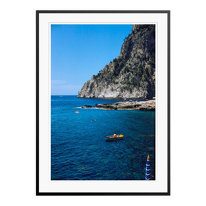 Toni Frissell 'Capri Rowboat' Archival Pigment Print Framed in Black