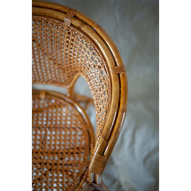 Vintage Bamboo Bench, 1970s For Sale - Image 4 of 9
