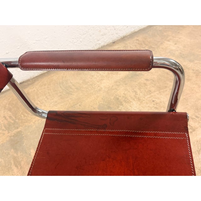 MG5 Cantilever Chair in Leather by Mart Stam for Matteo Grassi, 1970s For Sale - Image 11 of 15