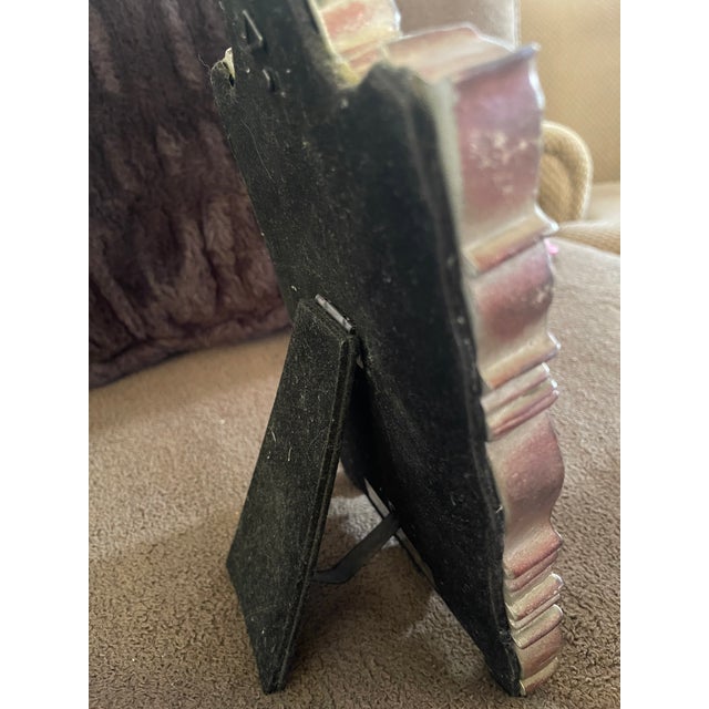 Wood Mirrored Shadowbox With Ornate Cross For Sale - Image 7 of 8