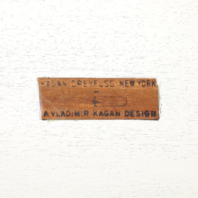 Pair of Documented Off White & Inset Tile Vladimir Kagan Nested Side Tables For Sale - Image 17 of 18