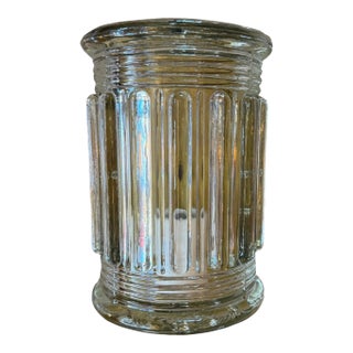 Mid 20th Century Mid-Century Modern Glass Sconce With Ribbing For Sale