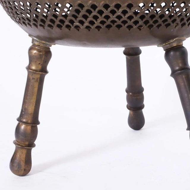 Set of Three Anglo Indian Brass Foot Stools For Sale In West Palm - Image 6 of 8