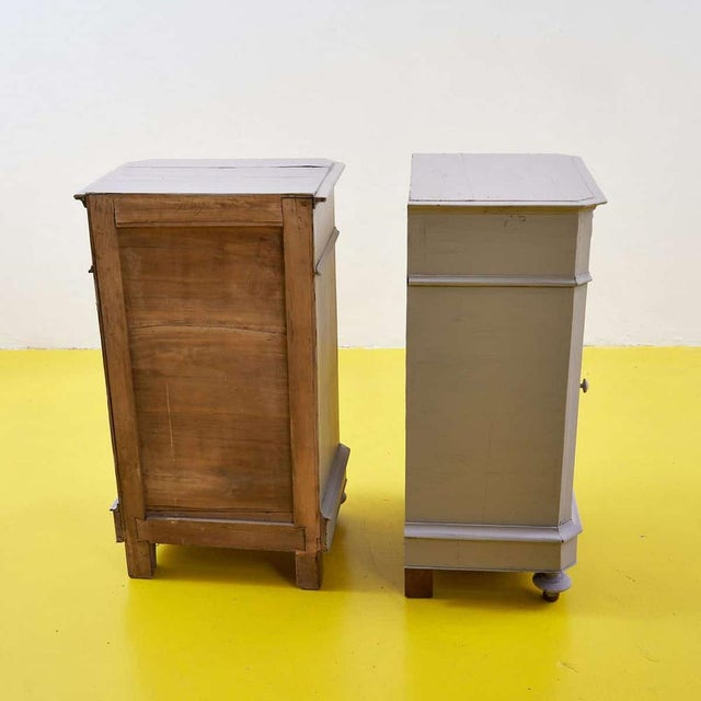 Dove Grey Bedside Tables, 1930s, Set of 2 For Sale - Image 12 of 16