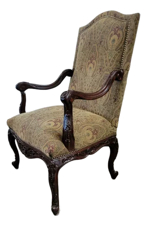 Pair Bassett Arm Chairs Side Chairs French Style Versailes Style
