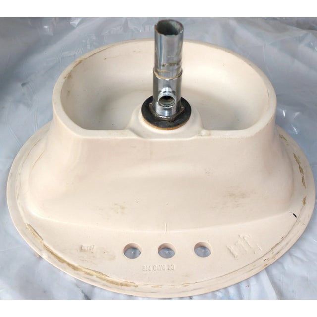 1972 Vintage American Standard Beige/Sand Colored Porcelain Drop-In Sink For Sale - Image 10 of 10