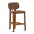 Outdoor counter stool with attractive warm brown faux wicker woven back and seat and teak wood frame. Modern simple...