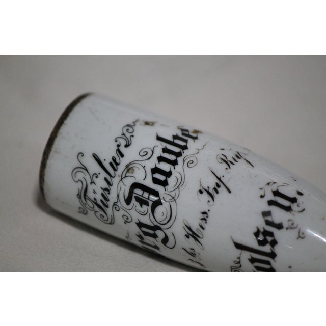 Rustic European Incredible Antique Porcelain Pipe Bowl W/ Rare Soldier's Name and Company For Sale - Image 3 of 11