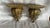 Vintage ornate gold faux giltwood wall sconce shelf. Featuring a stunning French Renaissance-inspired design with detailed...