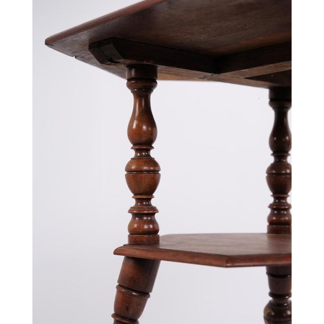 Mahogany Plant Stand with Shelf, 1920s For Sale - Image 3 of 8