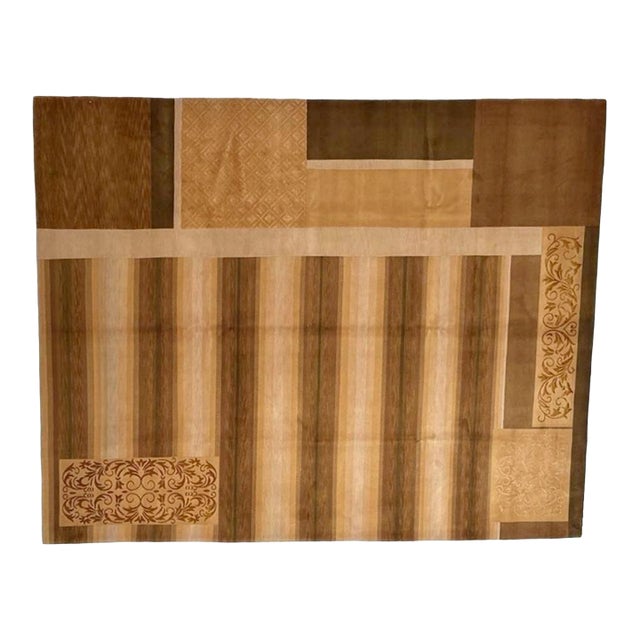Silk and Wool Nepalese Rug , 8' X 10' For Sale