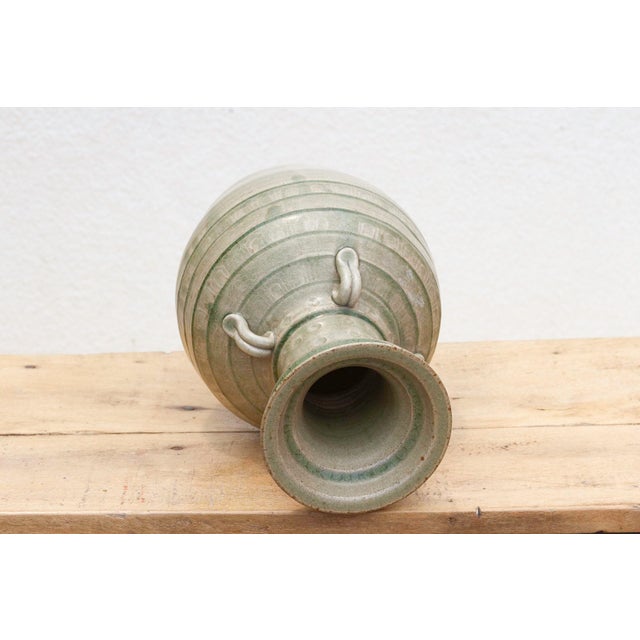 Song Dynasty Style Celadon Glazed Vase For Sale - Image 9 of 10