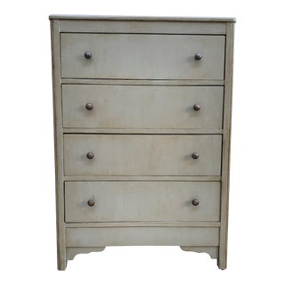 1930s Vintage Dresser Painted Dark Antique Grey For Sale