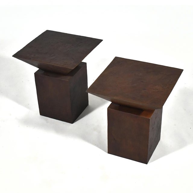 Pair of Gene Summers F22 Stools/Side Tables For Sale In Chicago - Image 6 of 8