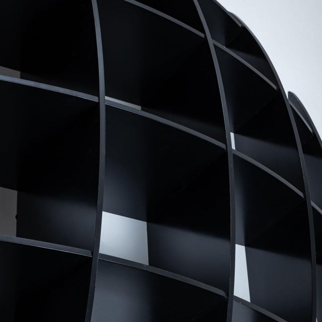 Convex Black Wall Shelf Tyco by Manfredo Massironi for Nikol International, 1970s For Sale - Image 6 of 10