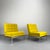 Mid-Century Modern Vintage Yellow Minimalist Lounge Chairs by Florence Knoll for Knoll International, 1960s, Set of 2 For Sale - Image 3 of 15