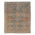 Antique Persian Kurdish Rug With All-Over Geometric Medallion in Orange & Blue 5'2 X 6'6 For Sale
