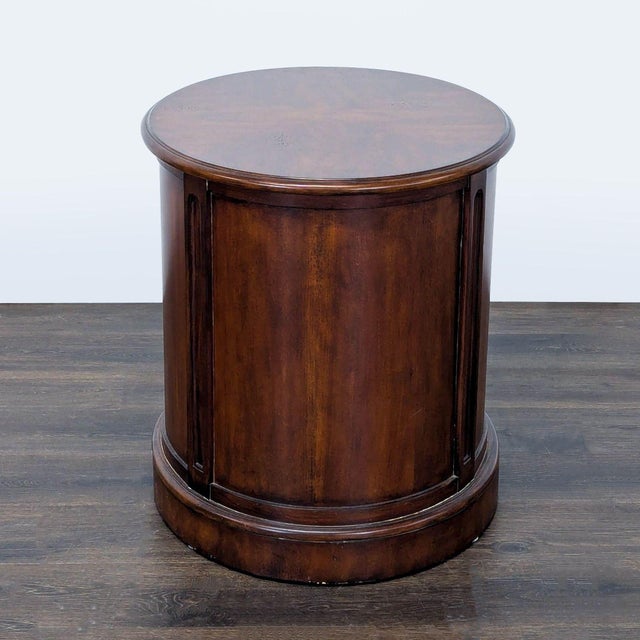 Hekman Attributed Oval Drum Table For Sale In San Francisco - Image 6 of 10