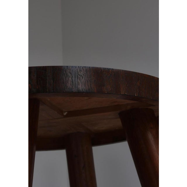 Danish Modern Stained Oak Side Table attributed to Otto Færge, Denmark, 1940s For Sale - Image 15 of 18