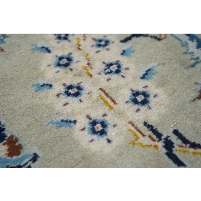 Cream 1960s Vintage Kashan Rug 10'8'' x 15'3'' For Sale - Image 8 of 12