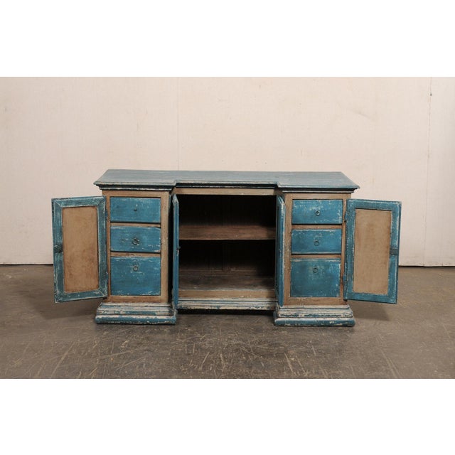 19th Century 19th Centruy Italian Reverse Breakfront Credenza For Sale - Image 5 of 12