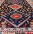 Vintage Persian Tribal Shiraz With Medallion Design on Dark Background 5'3 X 8'4 For Sale - Image 4 of 12