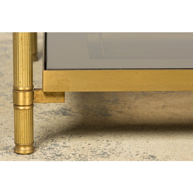 Mid-20th Century French Neoclassical Coffee Table With Brass & Glass For Sale In New York - Image 6 of 17