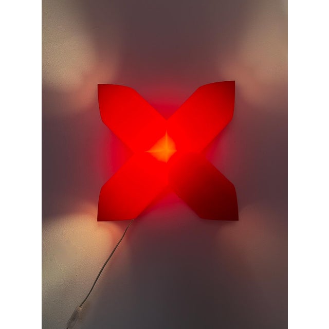 Cosi Come X Lamp in Red by Protocol Paris, 1990s For Sale - Image 4 of 12