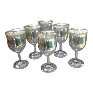 Set of 6 Sterling Reed & Barton Goblets For Sale