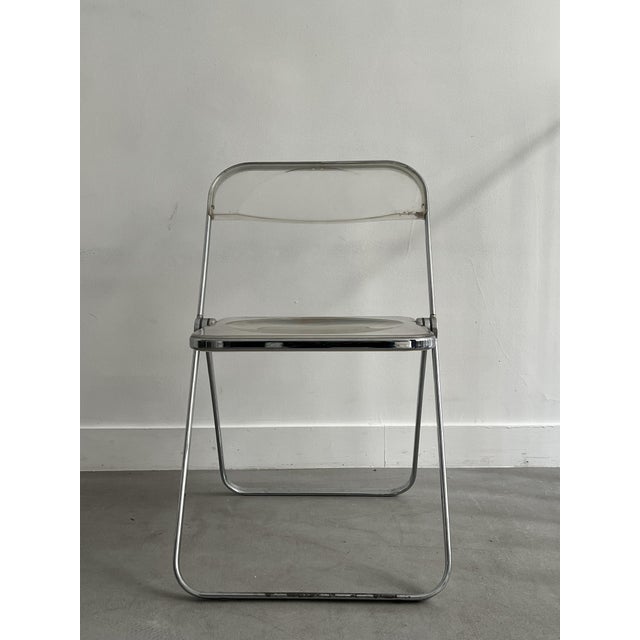 Mid-Century Modern Plia Chairs by Giancarlo Piretti for Castelli, 1970s, Set of 7 For Sale - Image 3 of 17